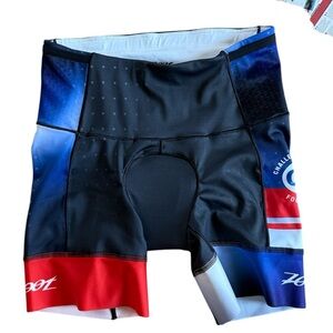 ZOOT WOMENS CYCLING BIKING 6” TRI SHORTS SIDE POCKETS SLIP ON SIZE SMALL NWT